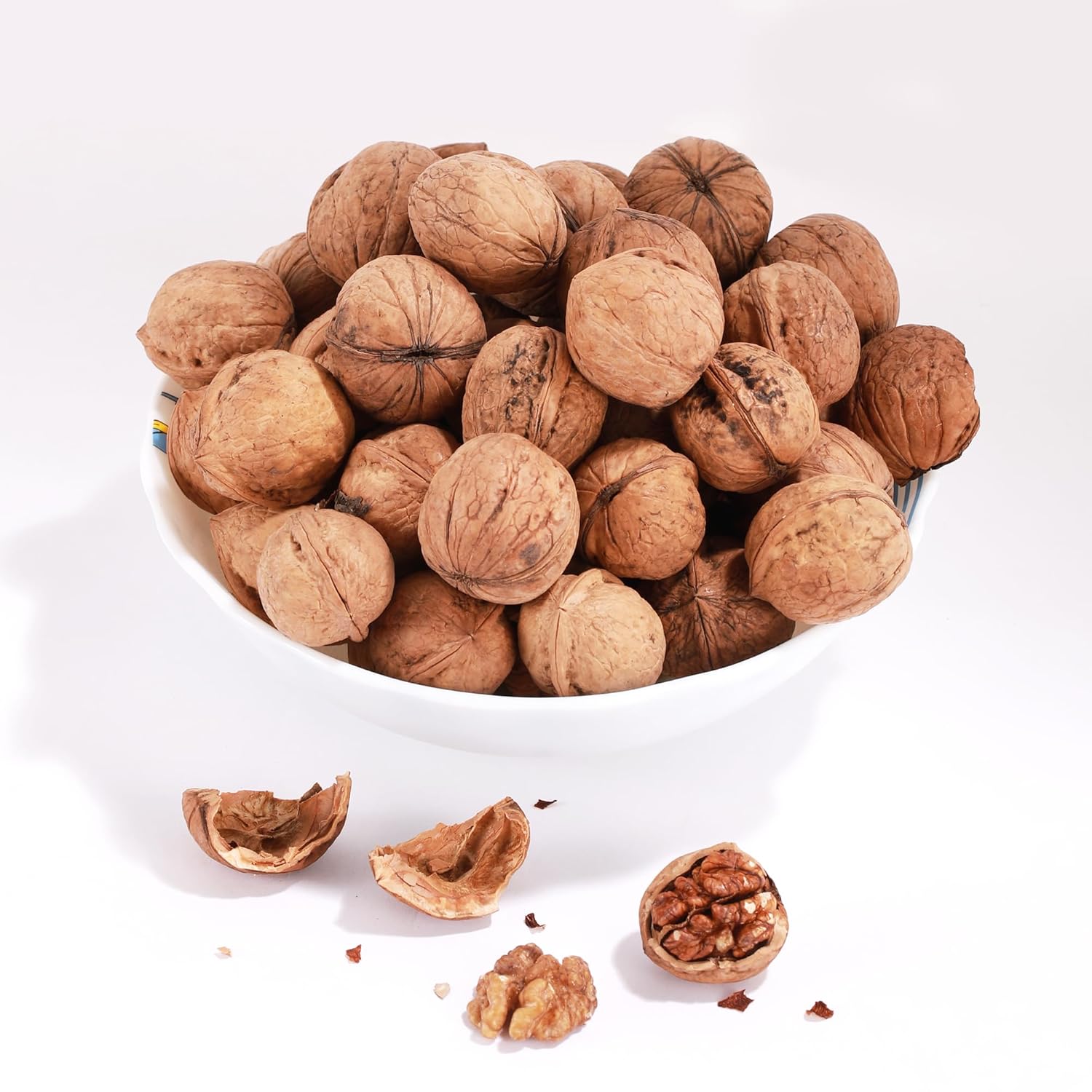 Kashmir Walnuts with Shell ? 1kg | Fresh, Natural & Unprocessed Dry Fruits | Rich in Omega-3 | Boosts Brain & Heart Health
