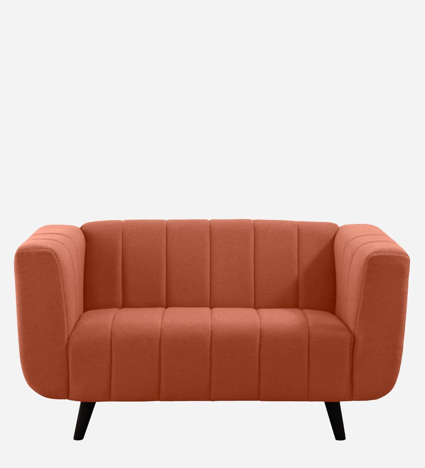 Sleepyhead Kiki - 2 Seater Sofa (Fabric, Lava Orange) 2 Person Sofa