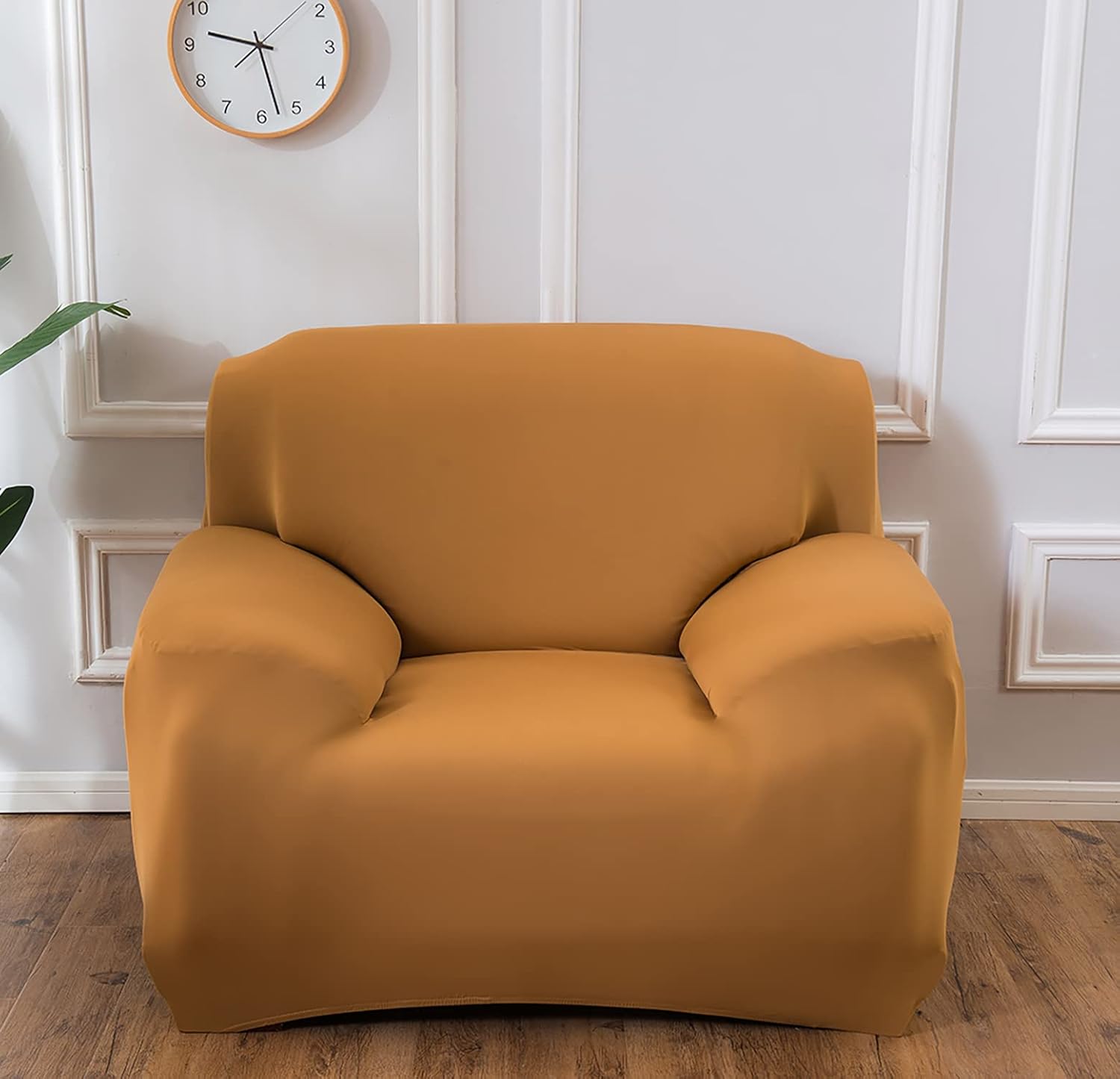 House of Quirk Polyester Universal Big Elasticity Cover for Couch Flexible Stretch Sofa Slipcover (Tan, Single Seater, 90-145cm) - View 2